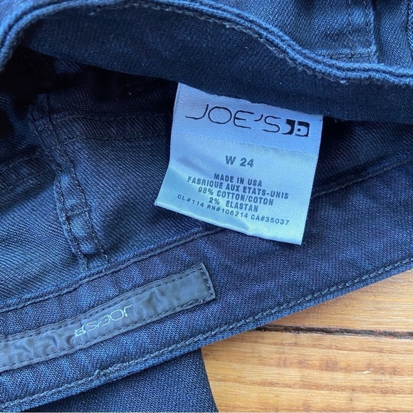 JOES jeans black low rise The Chelsea design skinny  size 24 low waist made USA - Picture 7 of 11